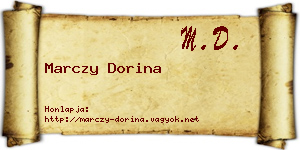 Marczy Dorina névjegykártya